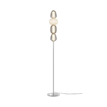 Lampadar Maytoni PATTERN metal, sticla, crom, alb, LED, 3000K, 32W, 4500lm - MOD267FL-L32CH3K