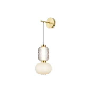 Aplica de perete Maytoni PATTERN metal, sticla, auriu, alb, LED, 3000K, 18W, 2400lm - MOD267WL-L18G3K