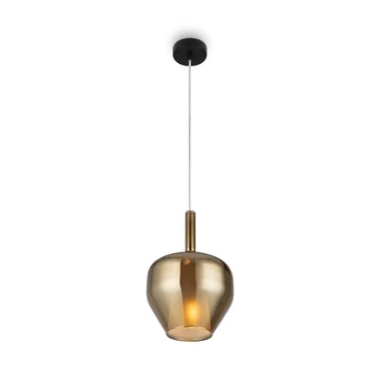 Pendul Maytoni DUALITY metal, sticla, negru, alb, E27 - MOD271PL-01B4