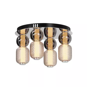 Plafoniera Maytoni DROP metal, sticla, crom, LED, 3000K, 60W, 7000lm - MOD273CL-L60CH3K