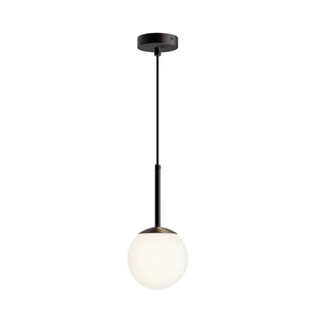 Pendul Maytoni Basic form metal, sticla, negru, alb, E14 - MOD321PL-01B