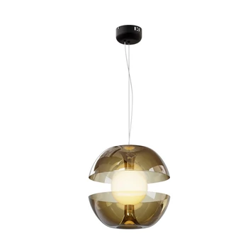 Pendul Maytoni Rebel metal, sticla, auriu, LED, 3000K, 6W, 500lm - MOD322PL-L6G3K