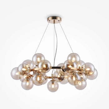 Pendul Maytoni DALLAS sticla chihlimbar 25x G9 - MOD548PL-25G