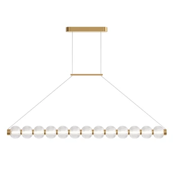 Pendul Maytoni AMULET metal, sticla, auriu, transparent, LED, 3000K, 22W, 1050lm - MOD555PL-L18G3K