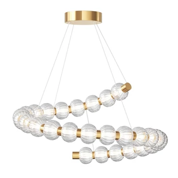 Pendul Maytoni AMULET metal, sticla, auriu, transparent, LED, 3000K, 40W, 1900lm - MOD555PL-L35G3K