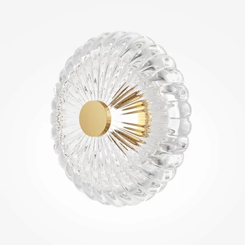 Aplica de perete Maytoni AMULET metal, sticla, auriu, transparent, LED, 8W, 3000K, 360 Lm - MOD555WL-L4G3K