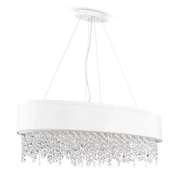 Pendul Maytoni MANFRED textil alb 9x E14 - MOD600PL-09W