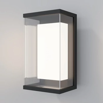 Aplica exterioara Maytoni BAKER STREET metal, sticla, negru, LED, 10W, 3000K, 420 Lm, IP 65 - O021WL-L10B3K
