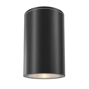 Plafoniera exterioara Maytoni Roll metal, negru, sticla, GU10, IP54 - O307CL-01B