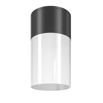 Plafoniera exterioara Maytoni Willis metal, plastic, negru, alb, E27, IP54 - O418CL-01B