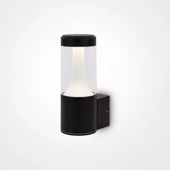 Aplica de perete exterioara Maytoni Koln metal, negru, LED, 4000K, 8W, 450lm, IP54 - O590WL-L8B4K