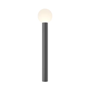 Lampadar exterior Maytoni BOLD metal, sticla, gri, alb, E27, IP54 - O598FL-01GR