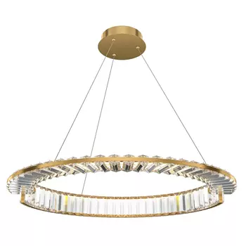 Pendul Maytoni KRONE metal, cristal, auriu, LED, 4000K, 36W, 2400lm - P097PL-L36G4K