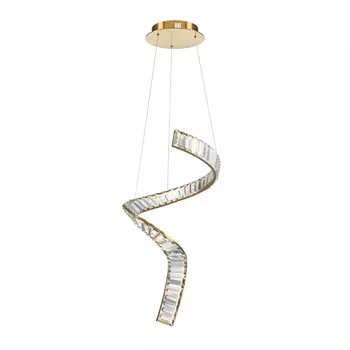 Pendul Maytoni KRONE metal, sticla, alama, transparent, LED, 3000K, 48W, 3300lm - P097PL-L48BS3K