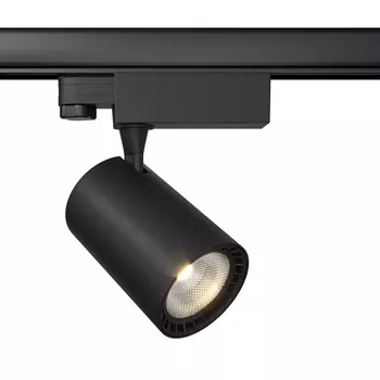 Sursa de lumina pentru sistem cu sina trifazata Maytoni Vuoro metal, negru, LED, 3000K, 10W, 750lm - TR029-3-10W3K-S-B