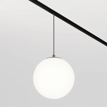 Sursa de lumina pentru sina magnetica Exility Maytoni LUNA metal, sticla, negru, alb, LED, 6W, 2700-6000K, 350Lm - TR039-4-5WTW-DD2-B