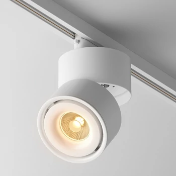 Spot sina monofazata Maytoni YIN metal, alb, LED, 15W, 3000K, 1359 Lm - TR084-1-15W3K-D-W-DE