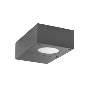 Aplica de perete exterioara NovaLuce Apollo metal, plastic, gri, LED, 3000K, 6W, 300lm, IP54 - NL-713411