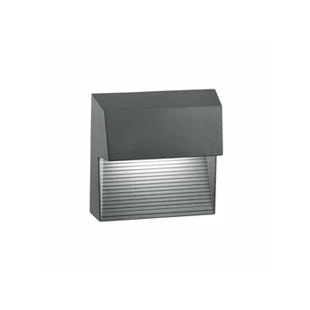 Aplica de perete exterioara NovaLuce Krypton metal, gri, LED, 3000K, 6W, 480lm, IP54 - NL-752250