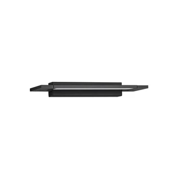 Aplica de perete pentru baie NovaLuce LIVO metal, acril, negru, LED, 10W, 3000-4000K, 650Lm, IP44 - 9002078