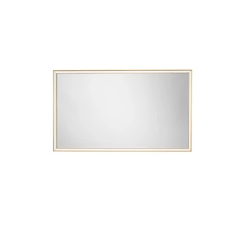 Oglinda NovaLuce AMBOR metal, sticla, auriu, LED, 49W, 2556lm, 4000K, IP44 - NL-9006020