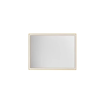 Oglinda NovaLuce AMBOR metal, sticla, auriu, LED, 38W, 2488lm, 3000K, IP44 - NL-9006039