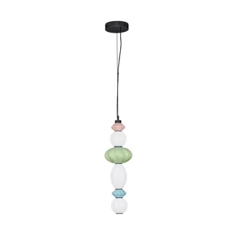 Pendul NovaLuce ONETA metal, sticla, negru, multicolor, LED, 23W, 1495lm, 3000K - NL-9009157