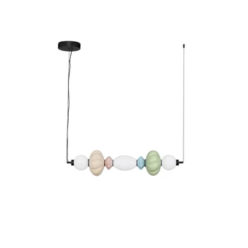 Pendul NovaLuce ONETA metal, sticla, negru, multicolor, LED, 23W, 1495lm, 3000K - NL-9009158