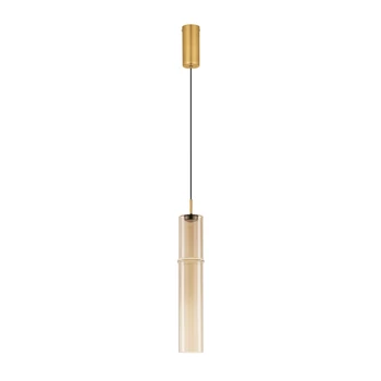 Pendul NovaLuce SANO metal, sticla, auriu, sampanie, LED, 3W, 180lm, 3000K - NL-9009166