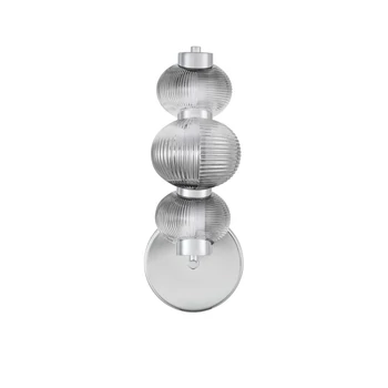 Aplica de perete NovaLuce LEDA metal, sticla, crom, fumuriu, LED, 18W, 900lm, 3000K - NL-9009189