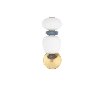 Aplica de perete NovaLuce PALO metal, sticla, auriu, multicolor, LED, 12W, 720lm, 3000K - NL-9009206