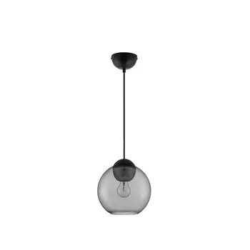 Pendul NovaLuce MIDORI metal, sticla, negru, gri, E27 - NL-9009241