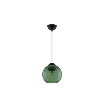 Pendul NovaLuce MIDORI metal, sticla, negru, verde, E27 - NL-9009242