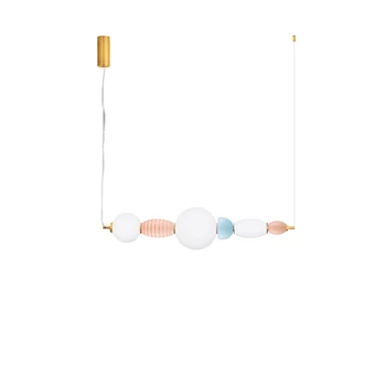Pendul NovaLuce OBRIE metal, sticla, auriu, multicolor, LED, 28W, 1680Lm, 3000K - 9009352