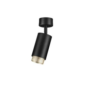 Plafoniera NovaLuce NESSI metal, negru, auriu, GU10 - NL-9011403
