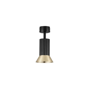 Plafoniera NovaLuce LUVIA metal, negru, auriu, GU10 - NL-9011440