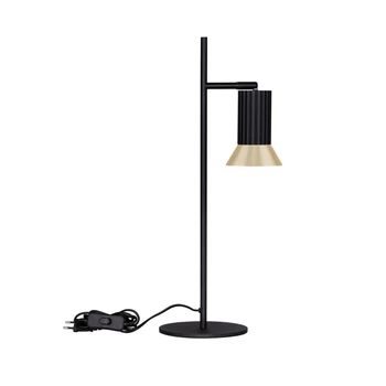 Veioza NovaLuce LUVIA metal, negru, auriu, GU10 - NL-9011448