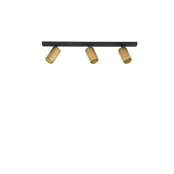 Spot NovaLuce ZELOS metal, negru, auriu, GU10 - NL-9011608