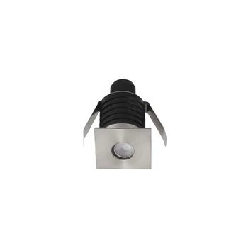 Lampa exterioara incastrabila NovaLuce Bang metal, nichel, LED, 3000K, 1W, 60lm, IP67 - NL-9019213