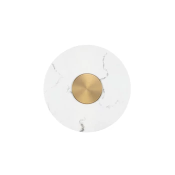 Aplica de perete NovaLuce MARZIO metal, imitatie alabastru, alb, auriu, LED, 14W, 3000K, 1054Lm - 9019750