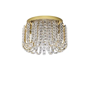 Plafoniera NovaLuce CELYSIA metal, cristal, auriu, LED, 34W, 3500K, 2358 Lm - NL-9019764