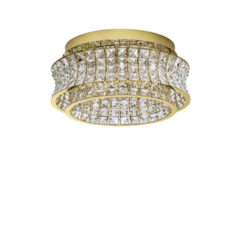 Plafoniera NovaLuce CELYSIA metal, cristal, auriu, LED, 46W, 3500K, 3465 Lm - NL-9019770