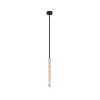 Pendul NovaLuce HULO metal, piatra, negru, bej, LED, 3W, 3000K, 233Lm - 9019800