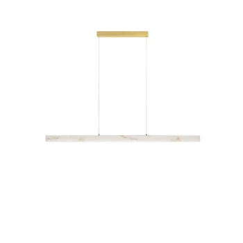 Pendul NovaLuce VASTER metal, imitatie alabastru, auriu, LED, 36W, 3000K, 1906Lm - 9019813