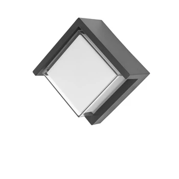 Aplica de perete exterioara NovaLuce Max plastic, gri, LED, 3000K, 12W, 430lm, IP65 - NL-9026001