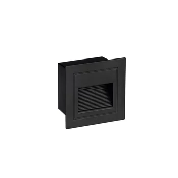 Lampa incastrata exterior NovaLuce MONO metal, negru, LED, 3W, 70lm, 3000K, IP65 - NL-9026145