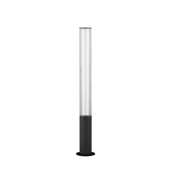 Lampadar exterior NovaLuce IMAN metal, acril, negru, transparent, LED, 25W, 3037lm, 3000K, IP65 - NL-9030107