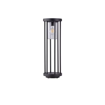 Lampadar exterior NovaLuce ELYSIUM metal, plastic, antracit, transparent, E27, IP65 - NL-9030153