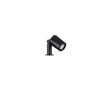 Lampa decor exterior NovaLuce SPY metal, sticla, negru, transparent, GU10, IP65 - NL-9030155
