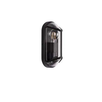 Aplica de perete exterioara NovaLuce AMEL metal, plastic, antracit, transparent, E27, IP65 - NL-9030165